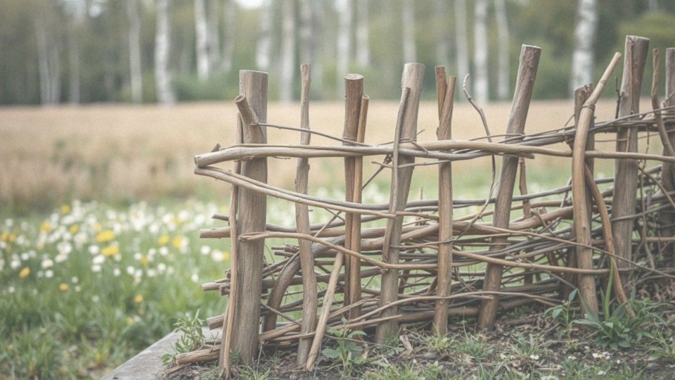 Jakie materiały wykorzystuje się do budowy płotu z gałęzi?