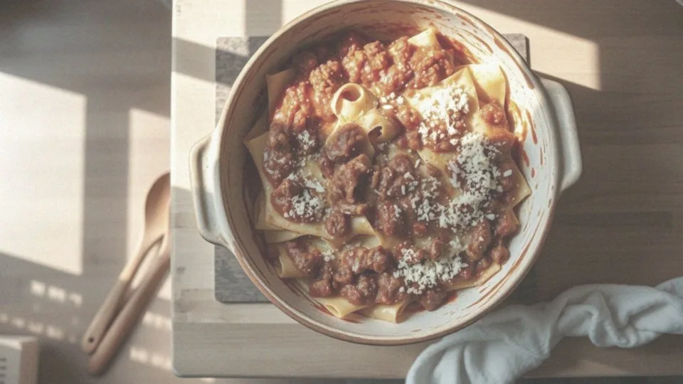 Jak układa się warstwy lasagne w naczyniu żaroodpornym?
