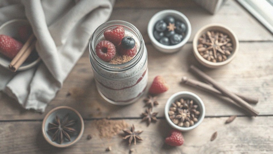 Jakie przyprawy mogą dodać smaku deserowi z chia?