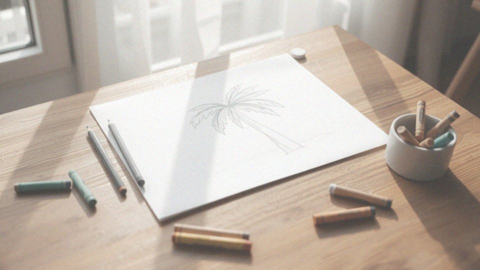 Jak narysować palmę krok po kroku?