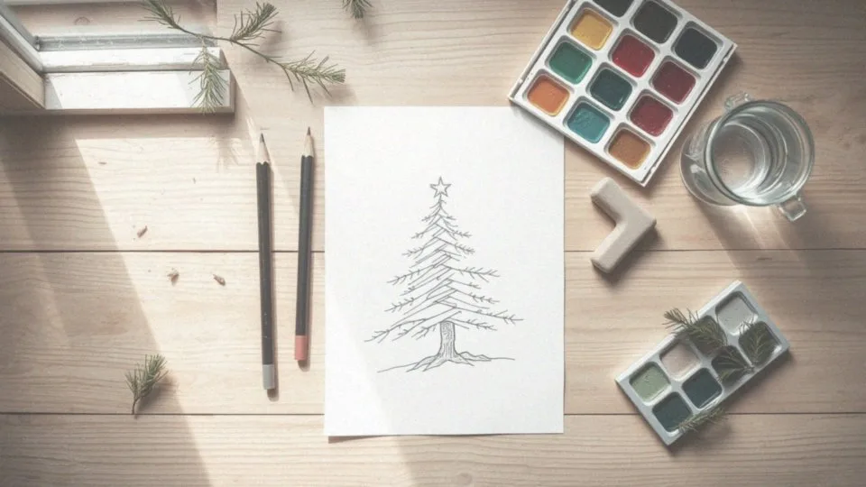 Jak narysować choinkę? Krok po kroku do świątecznego rysunku