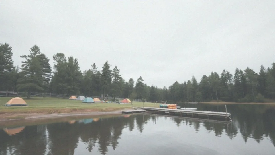 Pole namiotowe nad jeziorem Mazury – idealne miejsce na wypoczynek