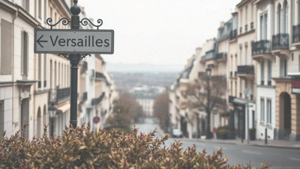 W którym kierunku od centrum Paryża znajduje się Wersal?